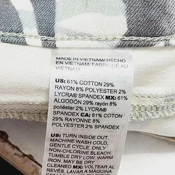 Chico's Girlfriend Slim Leg Crop Pants Size 0.5/6 Floral Printed 433P - Picture 6 of 7